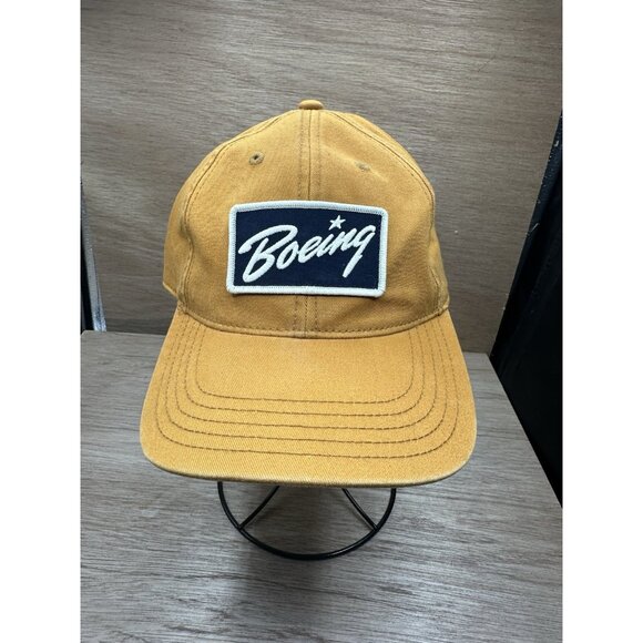 American Needle Boeing Strapback Patch Hat Orange - Picture 1 of 5